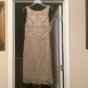 Beige summer, formal, dress